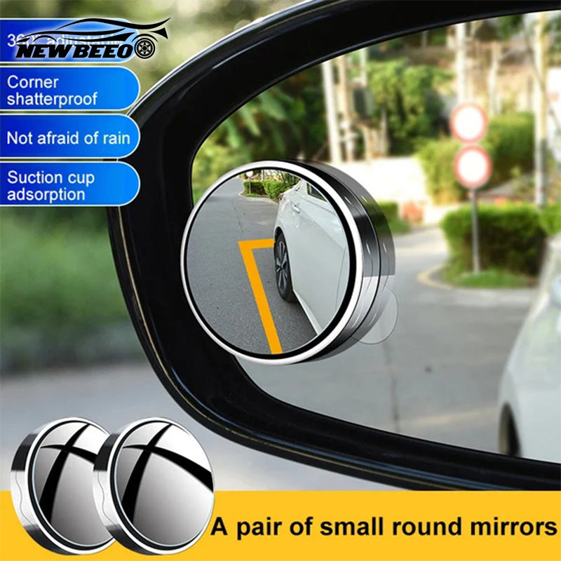Pair of Arenzza car blind spot mirrors, round convex accessories for improved vehicle side and rear visibility.