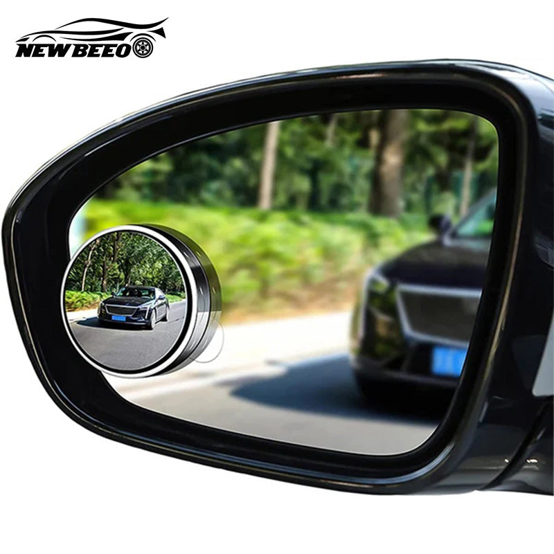 Pair of Arenzza car blind spot mirrors showing reflective surfaces for enhanced vehicle visibility and safety.