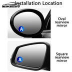 Pair of Arenzza car blind spot mirrors, small round convex side mirrors for improved visibility and safety.