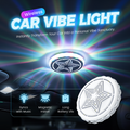 Arenzza magnetic rechargeable car interior roof light with multiple lighting modes, mounted on the ceiling of a vehicle interior.