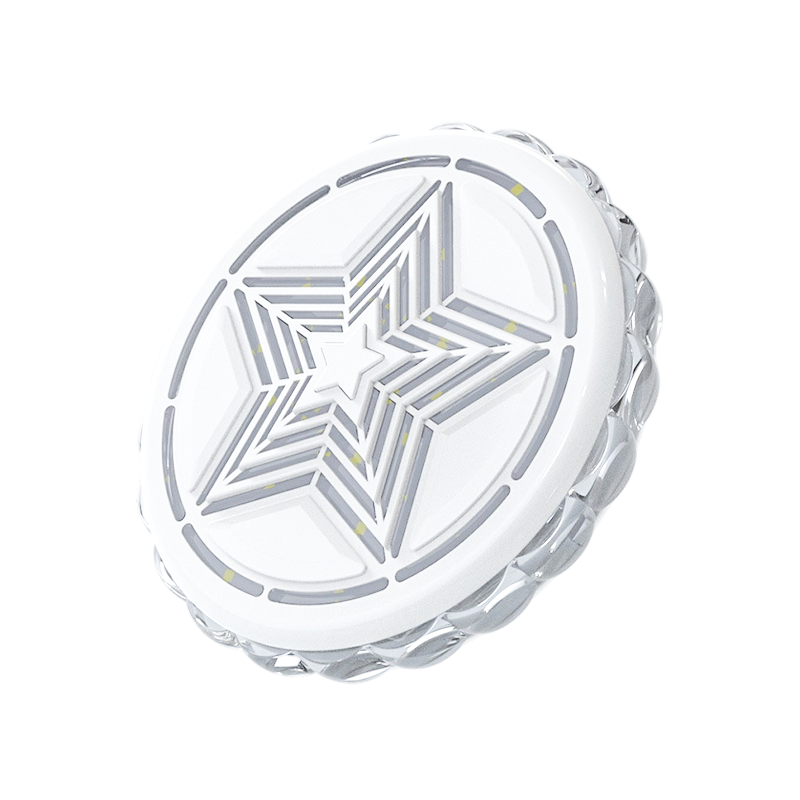 Arenzza magnetic rechargeable car interior roof light with multiple lighting modes installed on a car ceiling.