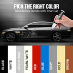 Arenzza car scratch repair pen for car accessories, featuring a black pen with white cap and label, designed to fix car scratches.
