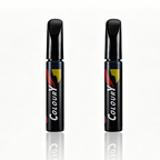Arenzza car scratch repair touch-up paint pen, black color, for car accessories, with a fine tip for detailed scratch fixing.