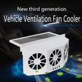 Arenzza solar car cooling artifact air circulation exhaust fan mounted inside a vehicle to improve airflow and heat dissipation.
