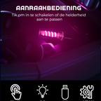 Arenzza USB LED car interior ambient lighting installed inside a vehicle, providing colorful illumination for a stylish car interior.
