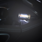 Arenzza USB LED car interior ambient lighting strip installed inside a vehicle, providing colorful ambient illumination.