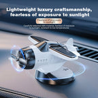 Solar powered airplane-shaped car ornament by Arenzza, a decorative car accessory with airplane design for vehicle interior or exterior.