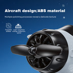 Arenzza solar-powered airplane-shaped car ornament attached to a vehicle dashboard or interior accessory.