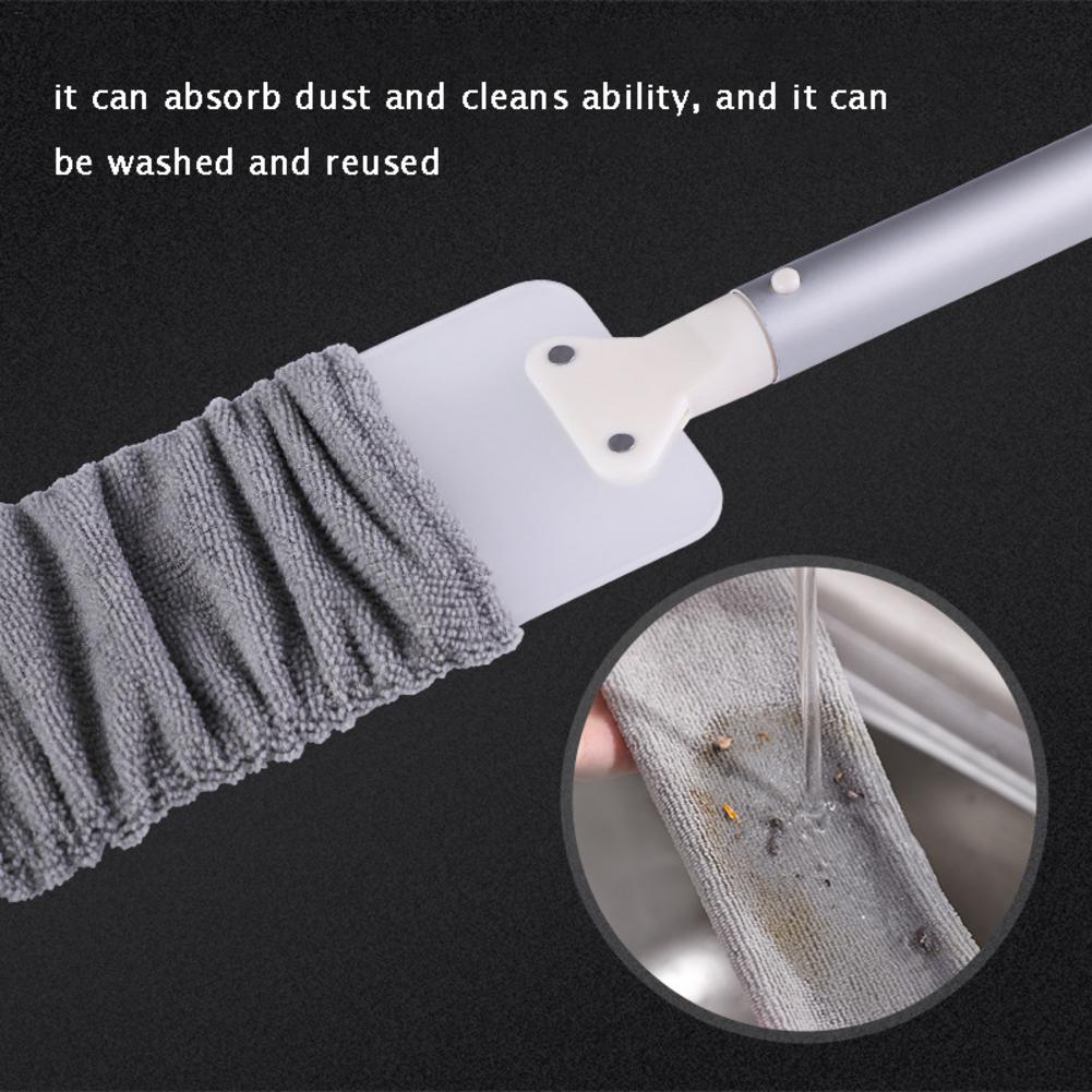 Arenzza multifunction retractable microfiber dust brush and gap mop for cleaning hard-to-reach areas and surfaces.