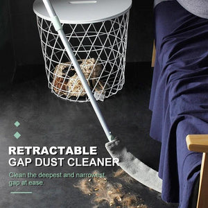 Arenzza multifunction retractable microfiber dust brush and gap mop for cleaning tight spaces and surfaces