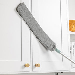 Arenzza retractable microfiber dust brush and gap mop for cleaning hard-to-reach areas, with extendable handle and compact design.