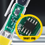 Arenzza 3-in-1 magnetic voltage tester screwdriver with flashlight, showing the tool's handle, test tip, and built-in light.