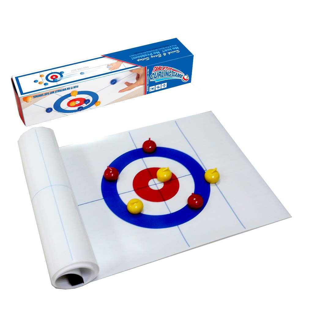 Arenzza Mini Curling Ball stress relief toy, small interactive stress ball with curling features, colorful and textured for easy gripping.