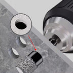 Arenzza hex shank drill bits for marble, tile, and stone, shown in a close-up image with multiple drill bits arranged together.