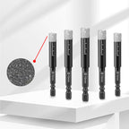 Arenzza hex shank drill bits for marble, tile, and stone, suitable for drilling through hard surfaces, shown in the image.