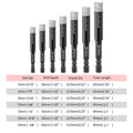Arenzza hex shank drill bits for marble, tile, and stone, shown in a close-up image suitable for clearance sale.