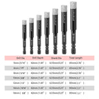 Arenzza hex shank drill bits for marble, tile, and stone, shown in a close-up image suitable for clearance sale.