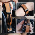 Arenzza Universal Fashion Smart Watch Band with magnetic buckle, black silicone strap, adjustable fit, stylish and comfortable for all-day wear.