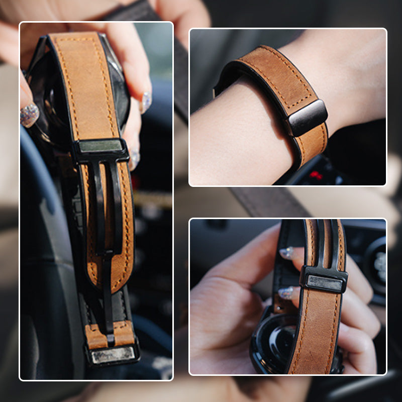 Arenzza Universal Fashion Smart Watch Band with magnetic buckle, black silicone strap, adjustable fit, stylish and comfortable for all-day wear.
