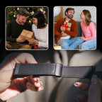 Arenzza universal fashion smart watch band with magnetic buckle, black silicone strap, adjustable fit, suitable for various smartwatch models.