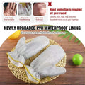 Arenzza kitchen dishwashing wire gloves in black, shown as 10 pairs, ideal for cleaning and dishwashing tasks.