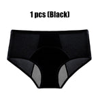 A pair of Arenzza women's high waist leak-proof panties designed for menstruation, shown on a model.