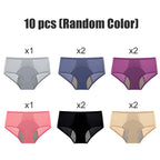 A pair of women's high waist leak-proof panties for menstruation by Arenzza, with a comfortable fit and discreet, protective design.