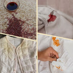 Arenzza Winter Specials bacteria and blood stain remover for underwear, with the product bottle and stain removal scene.