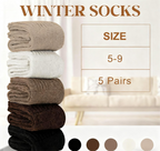 Five pairs of Arenzza women's solid mid-calf socks in various colors, displayed with the socks laid flat.