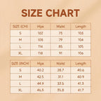 Women's high-waist wide-leg solid color trousers by Arenzza, shown hanging on a clothing rack with a casual fit.