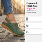 A pair of Arenzza women's casual perforated wedge slingback sandals with open toes and adjustable ankle straps for summer wear.