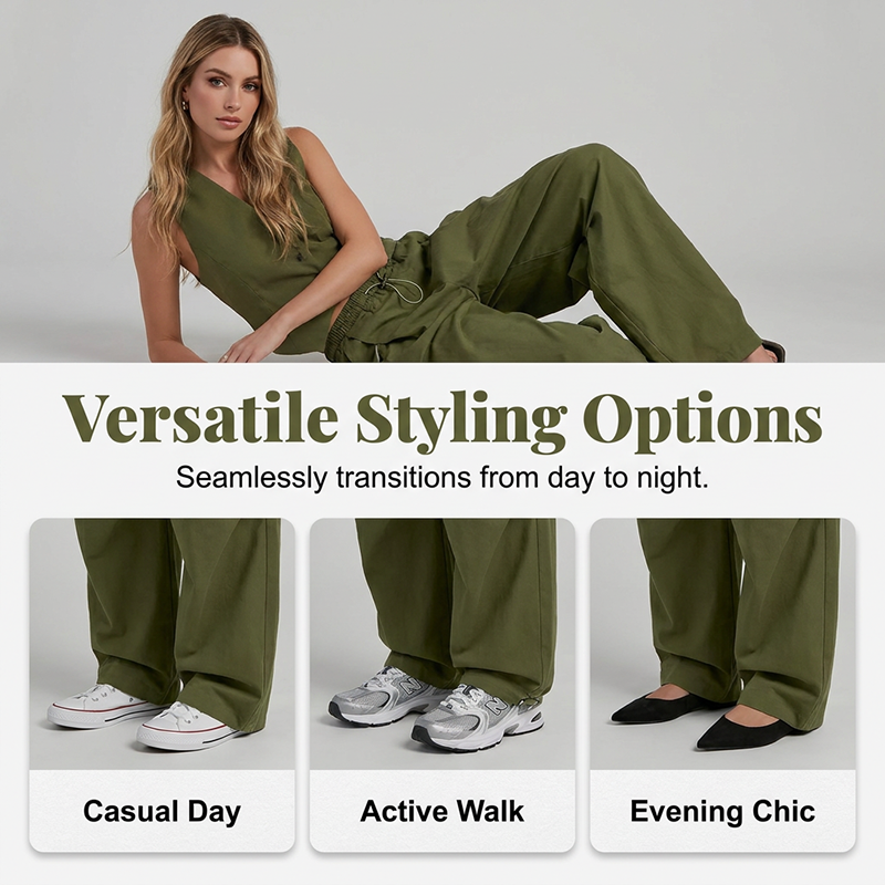 A pair of Arenzza voluminous pleated lantern trousers with a flowy, wide-leg design, suitable for summer or formal occasions.