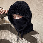 Aarenza 3-in-1 winter balaclava for women, showing a warm, versatile face mask and hat combination for cold weather.
