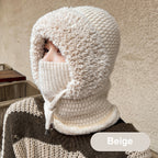 Aarenza 3-in-1 winter balaclava for women, showcasing a warm, multi-functional winter headwear with face cover and neck gaiter.