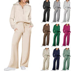 Aarenzza women's two-piece casual sweatsuit set featuring a comfortable hoodie and matching joggers, perfect for relaxed everyday wear.