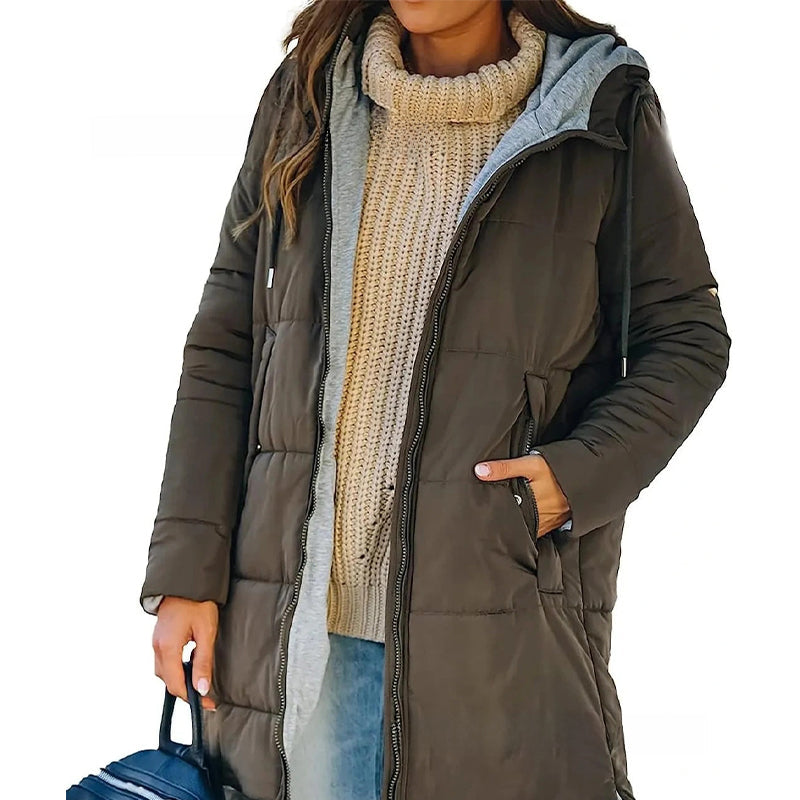 Arenzza solid color hooded slim fit jacket, lightweight clothing with a front zipper and hood, casual style for men or women.