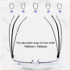 Arenzza anti-blue light safety glasses with clear lenses and black frames, designed for eye protection during screen use.