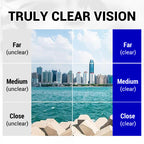 Arenzza anti-blue light safety glasses with clear lenses and black frames, designed for eye protection during screen use.
