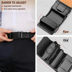Arenzza leather ratchet belt with adjustable buckle, ideal for fathers, featuring a sleek design and high-quality craftsmanship.