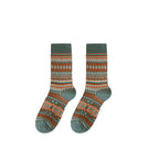 A pair of Arenzza retro ethnic style socks with colorful patterns, showcasing vibrant traditional-inspired designs.