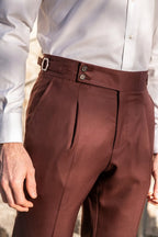 Men's solid color straight casual trousers from Arenzza, shown in a relaxed fit with a clean, classic design.