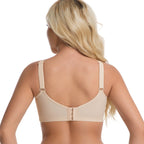 Aarenza women's plus size sheer full coverage bra in elegant design, featuring delicate lace and supportive straps.