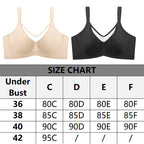 Aarenza women's sheer full coverage plus size bra in elegant design, featuring smooth fabric and supportive fit.