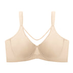 Arenzza women's plus size sheer full coverage bra in elegant design, showcasing soft fabric and supportive straps.