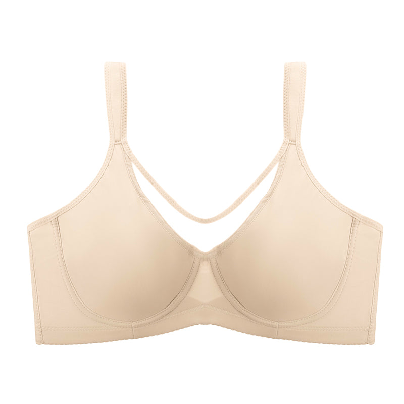 Arenzza women's plus size sheer full coverage bra in elegant design, showcasing soft fabric and supportive straps.