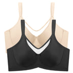 Arenzza women's sheer full coverage plus size bra in elegant design, featuring smooth cups and supportive straps.
