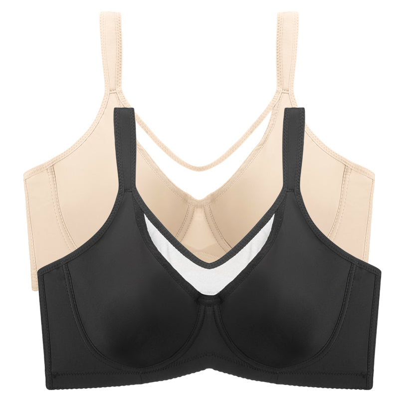 Arenzza women's sheer full coverage plus size bra in elegant design, featuring smooth cups and supportive straps.