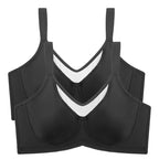 Aarenza women's plus size sheer full coverage bra with elegant design and supportive fit, displayed on a plain background.