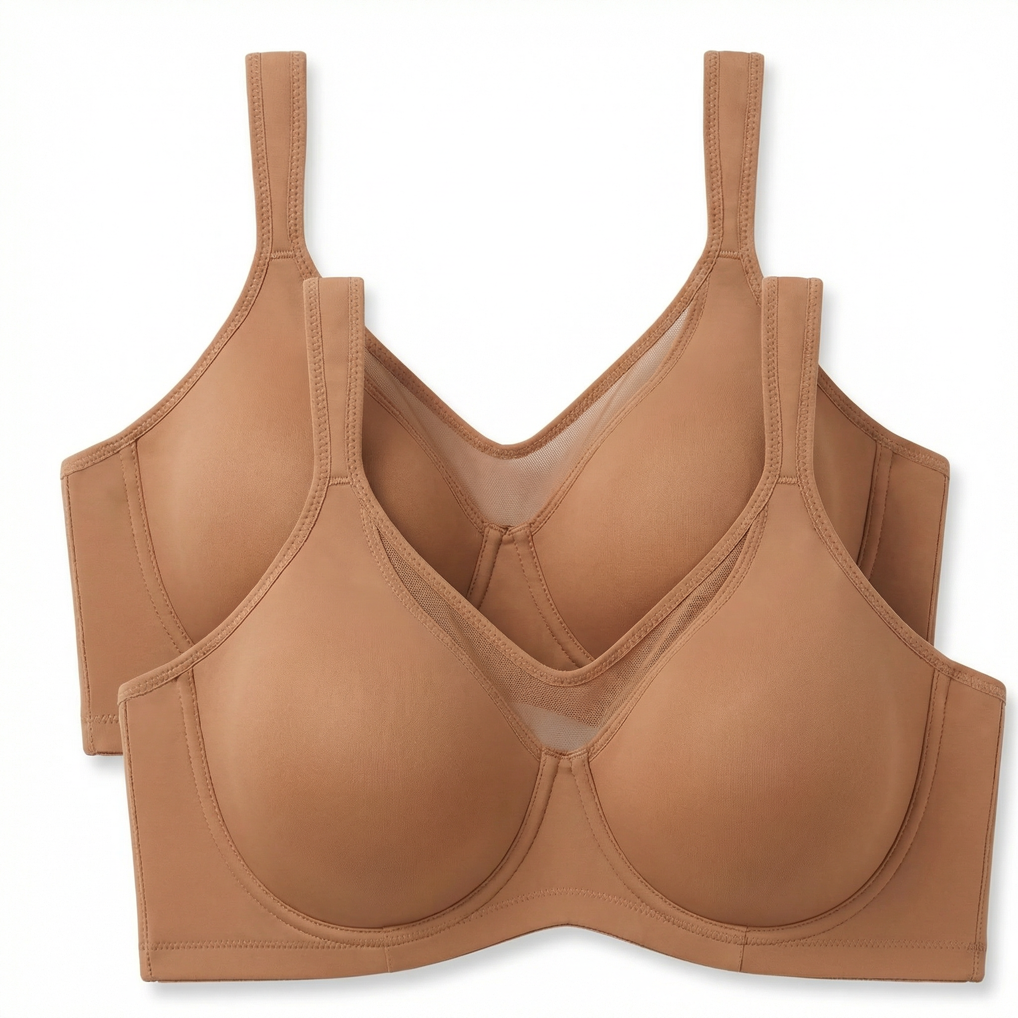 Arenzza women's plus size sheer full coverage bra in elegant design, featuring delicate lace and supportive fit.