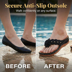 A pair of Arenzza women's floral thong sandals with arch support, lightweight and stylish, perfect for summer comfort.